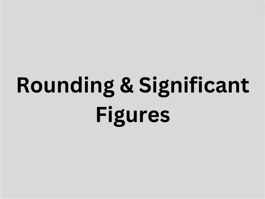Rounding significant figures rivisiontown